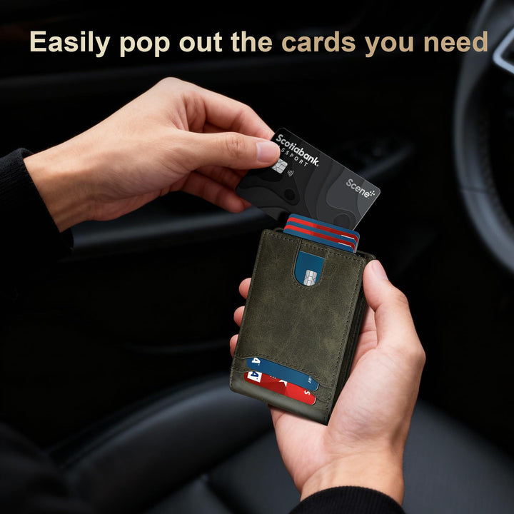 Slim RFID Protection Leather Wallet Kalsten