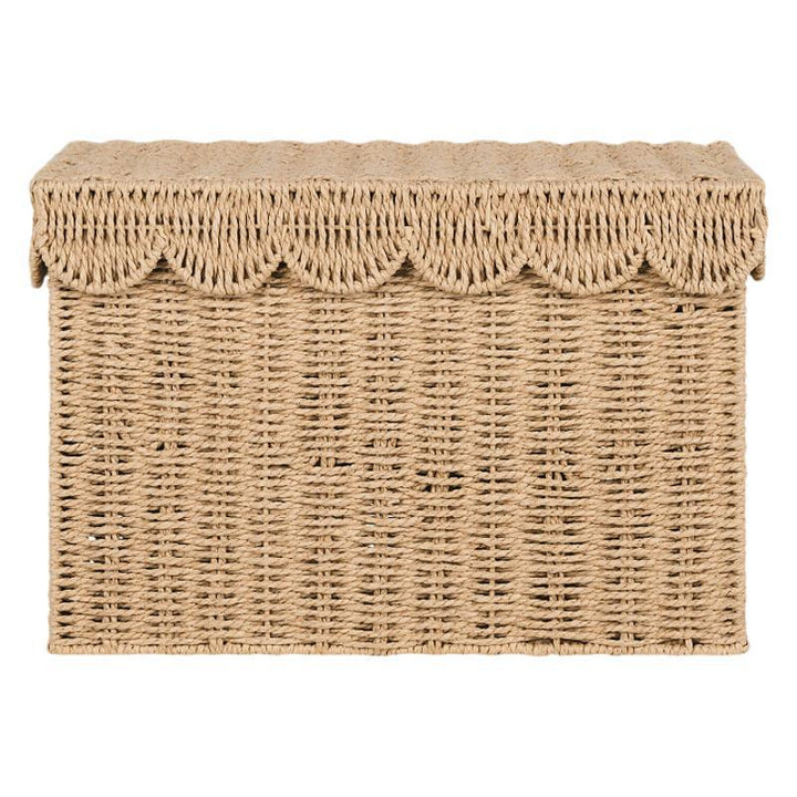 Decorative Woven Storage Chest with Lid Kalsten