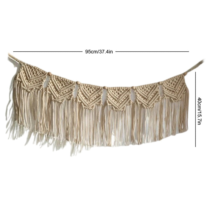 Macrame Wall Hanging Tapestry with Decorative Fringe Kalsten