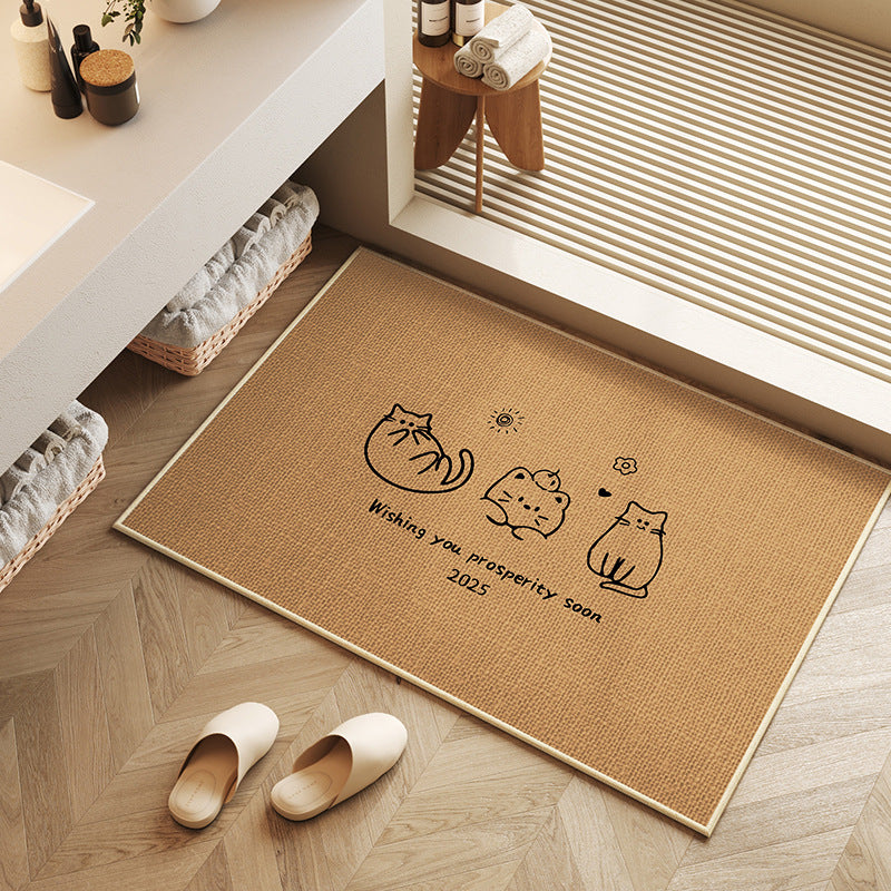 Playful Dachshund-Themed Bath Mat Kalsten