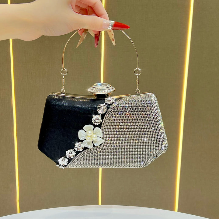 Glamorous Rhinestone-Embellished Clutch Purse