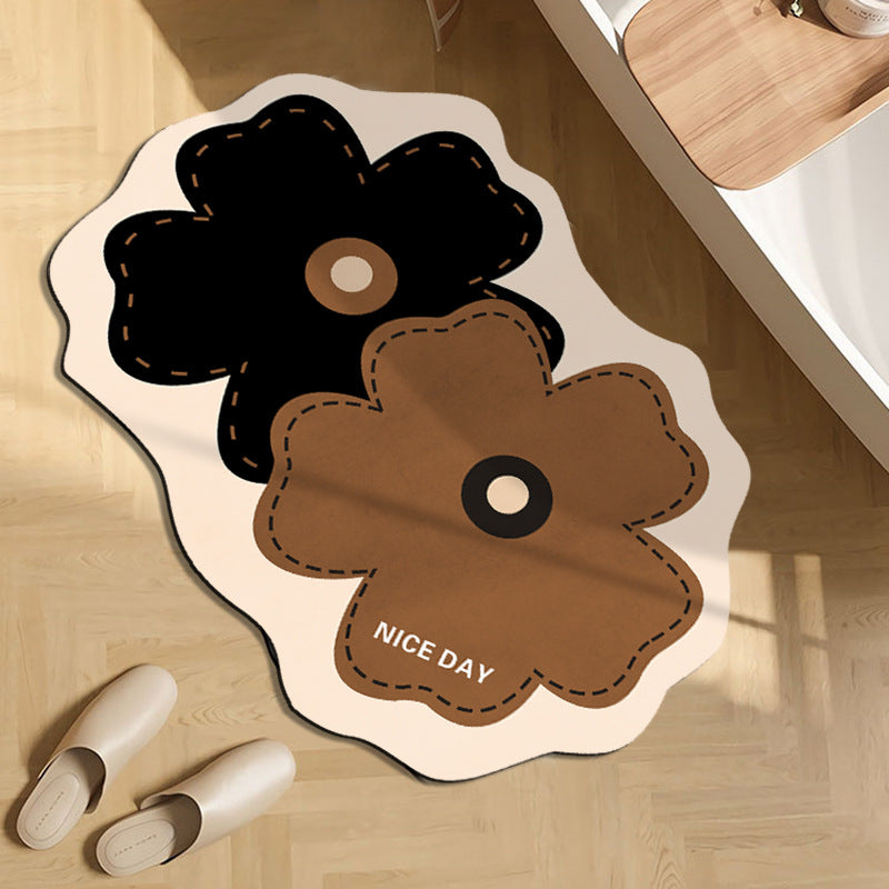 Fun Floral Themed Indoor Mat
