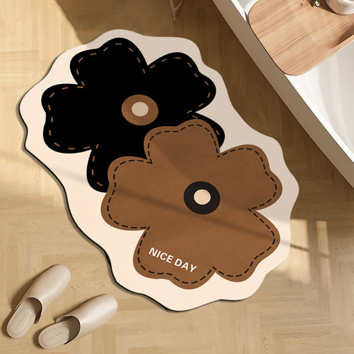 Fun Floral Themed Indoor Mat