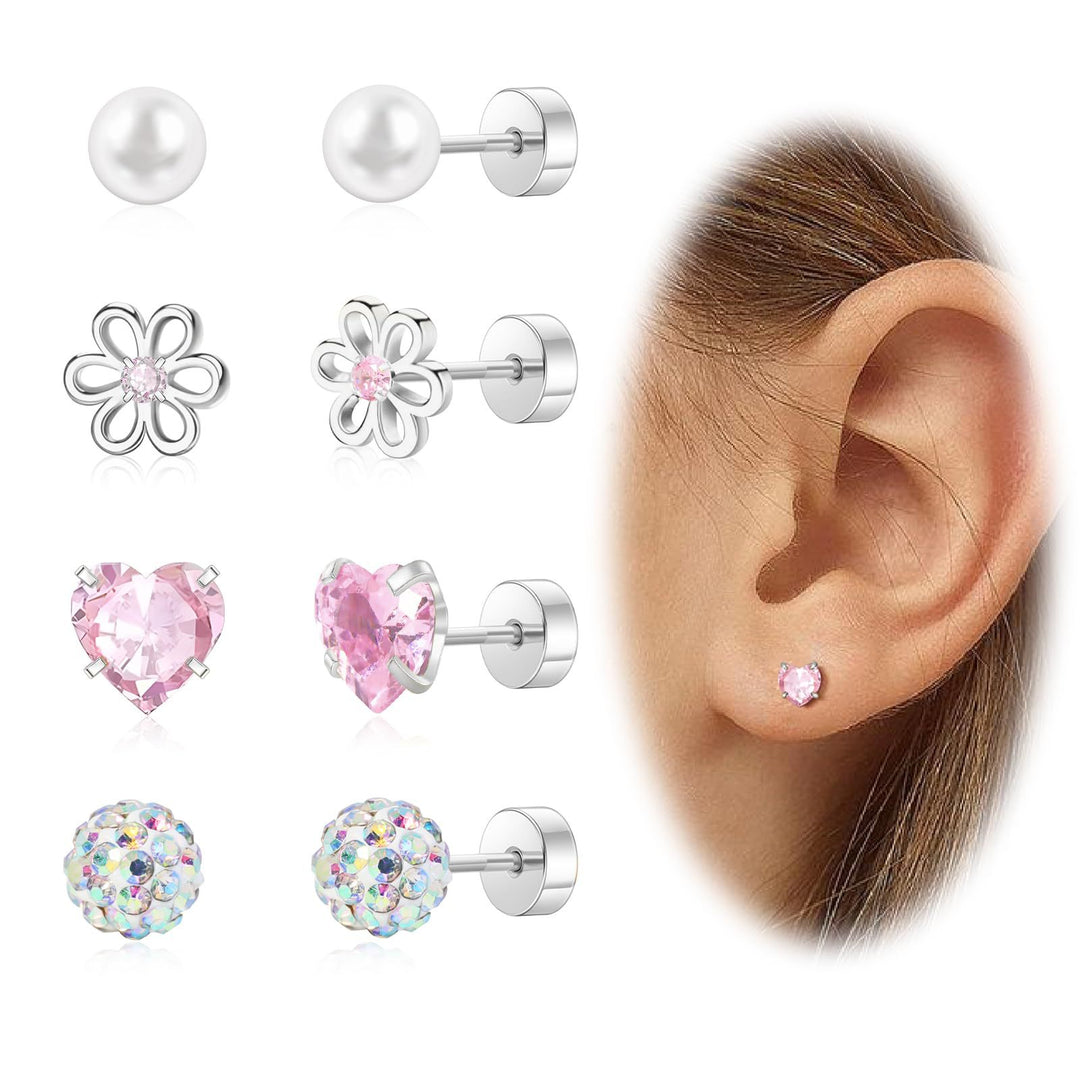 Gemstone Stud Earring Set Kalsten