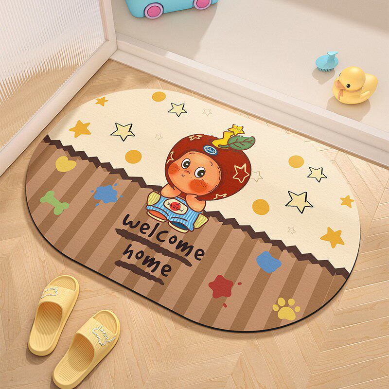 Cute Cartoon Character Welcome Mat