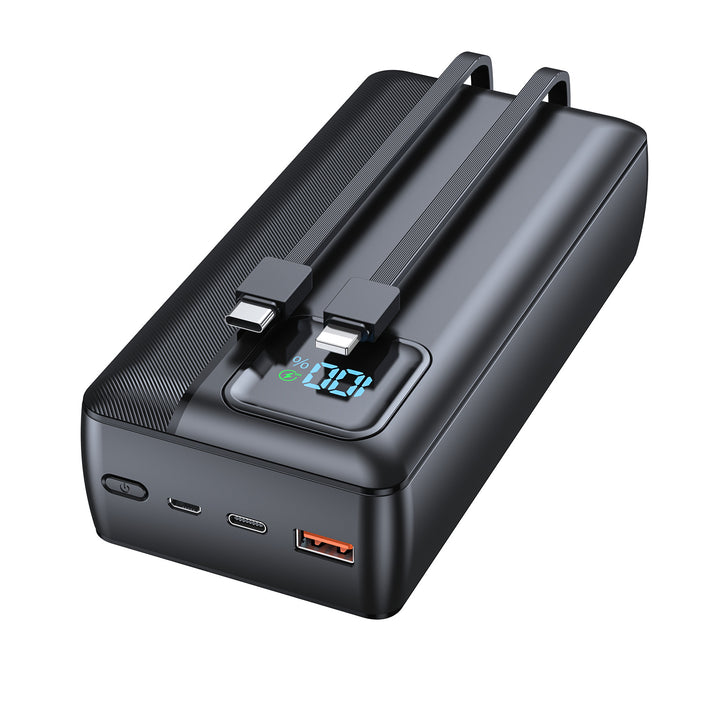 Powerbank with Integrated Charging Cables and Digital Display Kalsten