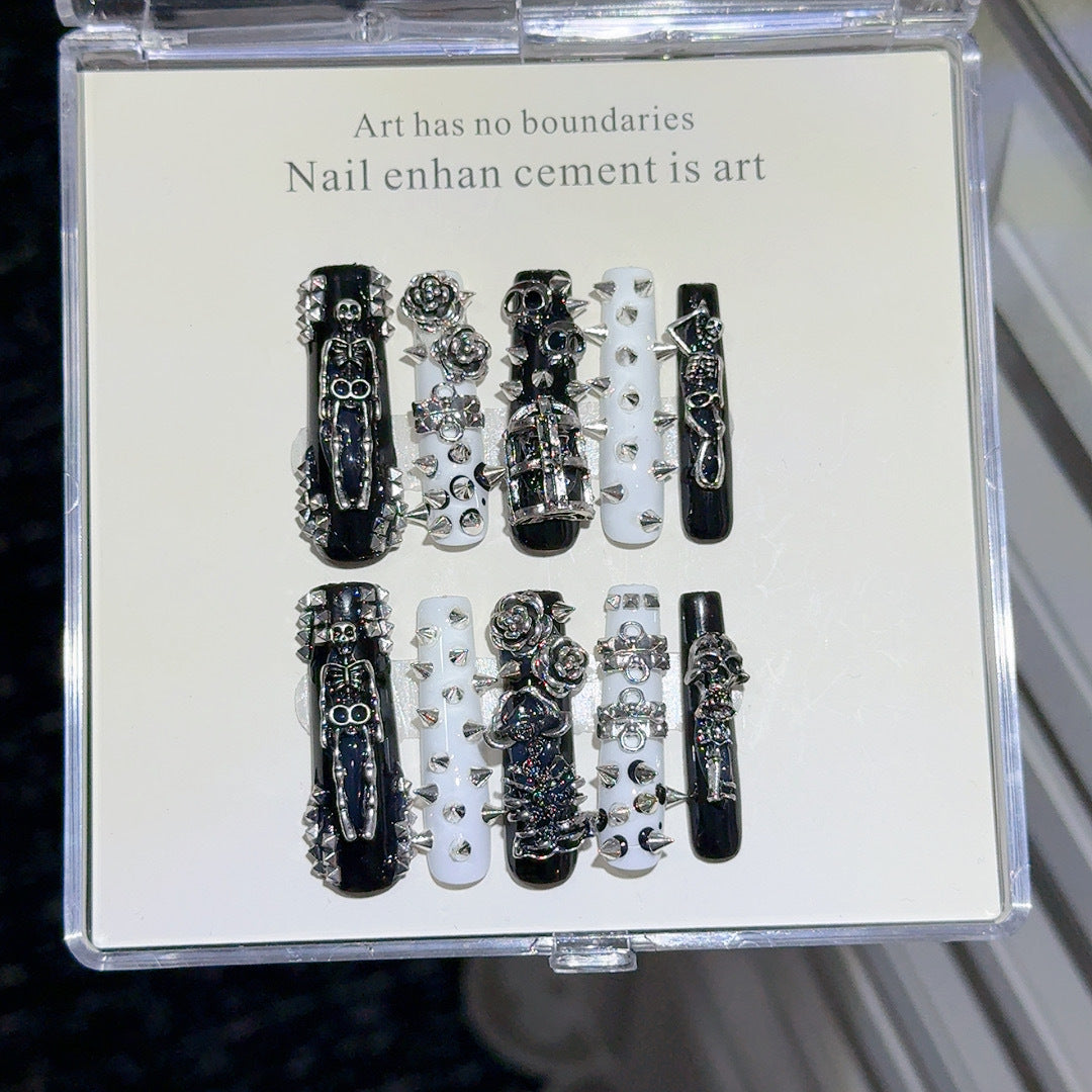 Gothic-Themed Nail Art Set