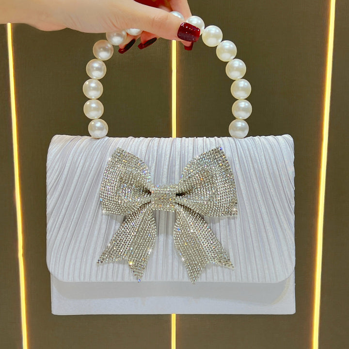 Elegant Bow-Embellished Evening Clutch