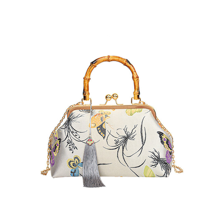 Elegant Floral Print Handbag
