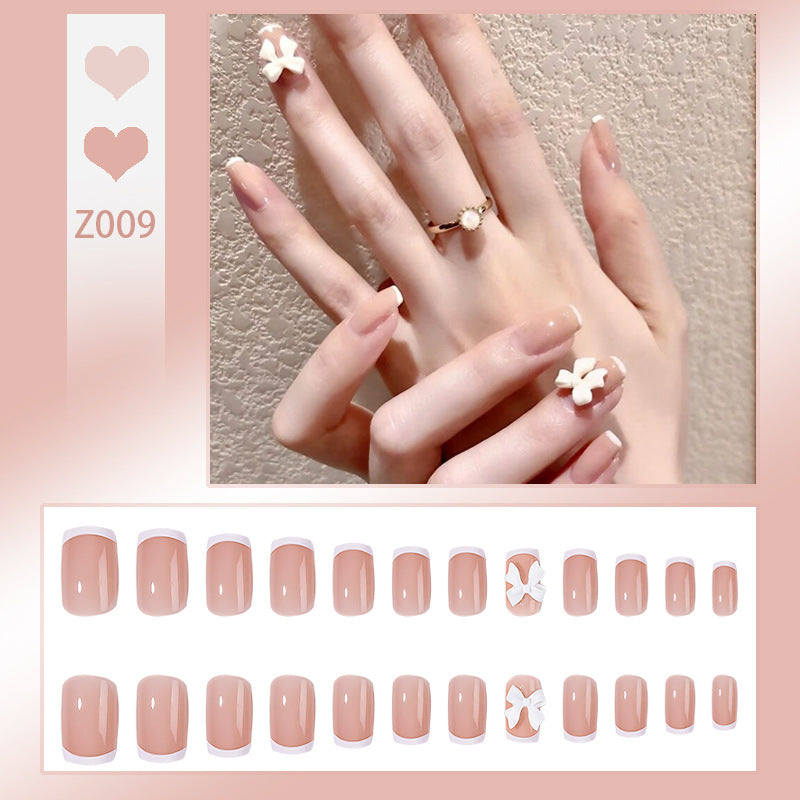 Premium Floral Accent Press-On Nail Set