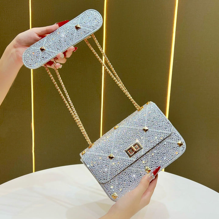 Sparkling Studded Evening Handbag