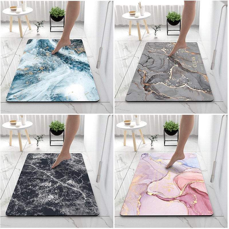 Soft Touch Marble Bath Mat Kalsten