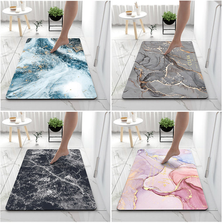 Soft Touch Marble Bath Mat Kalsten