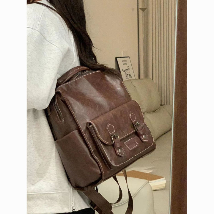 Multi-Functional Leather Backpack Kalsten