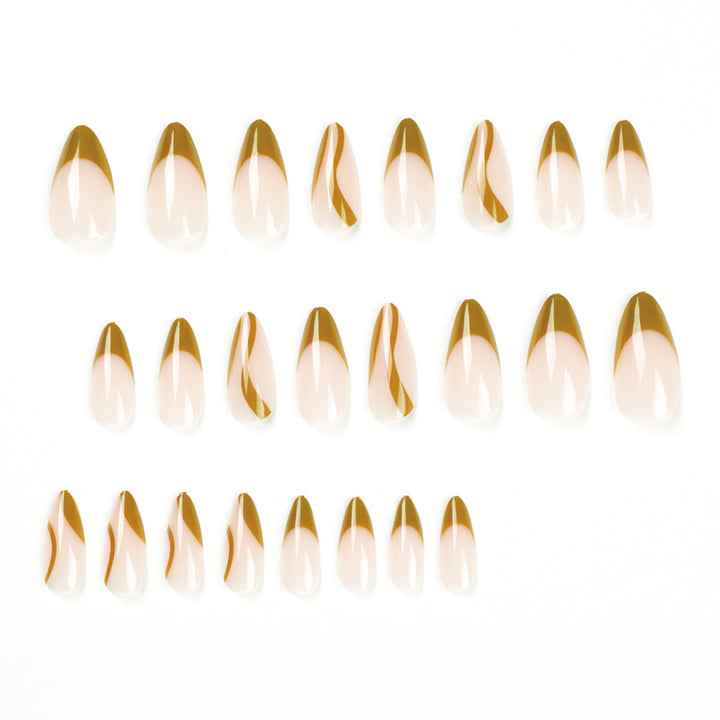 Artful stiletto nails with artistic design Kalsten