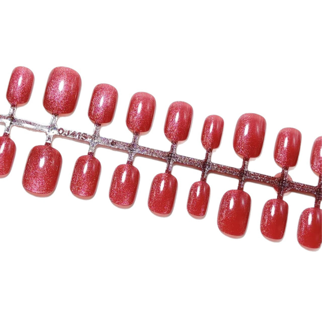 Glittering artificial nails with high gloss effect Kalsten