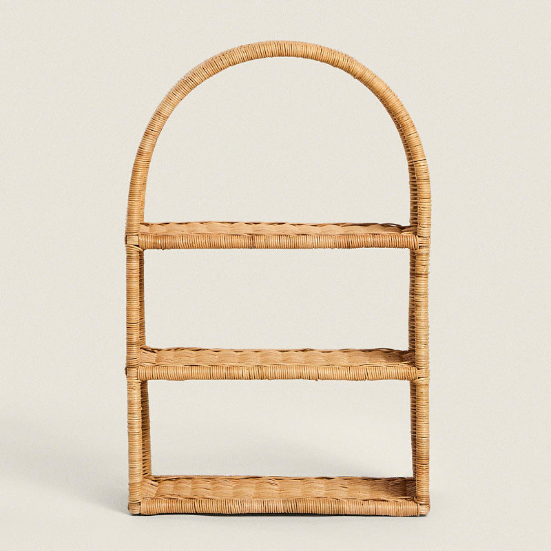 Handmade shelf made of woven rattan Kalsten