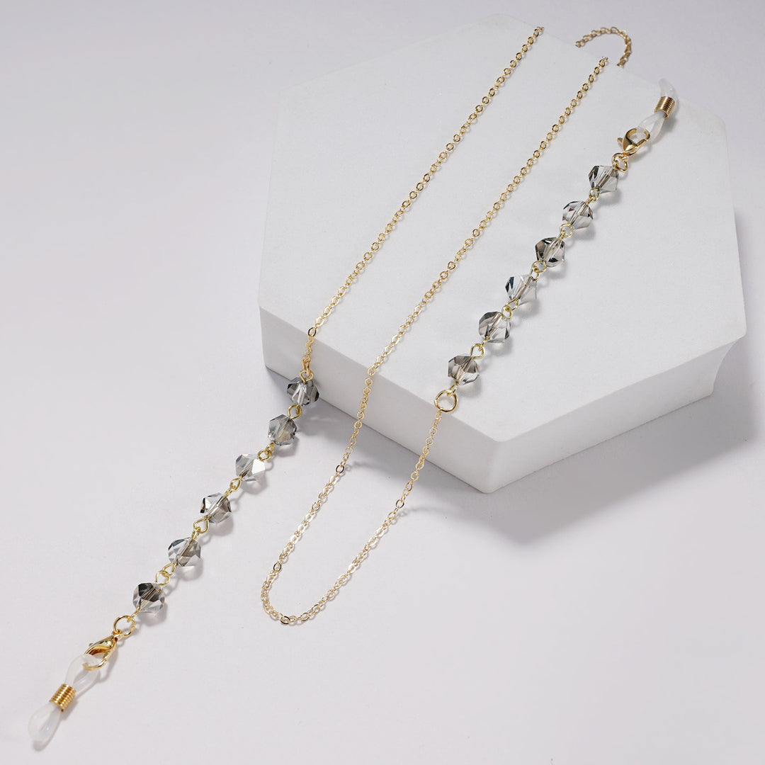 Elegant Crystal Beaded Glasses Chain kalsten