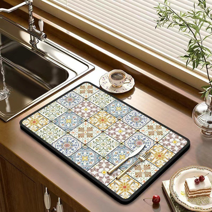 Decorative Kitchen Counter Mat
