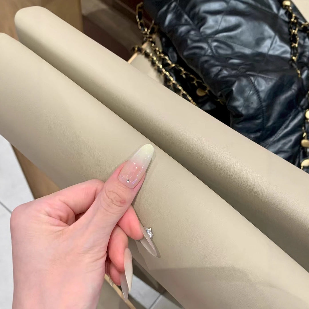 Glamorous Long Stiletto Nail Extensions with Rhinestone Accents