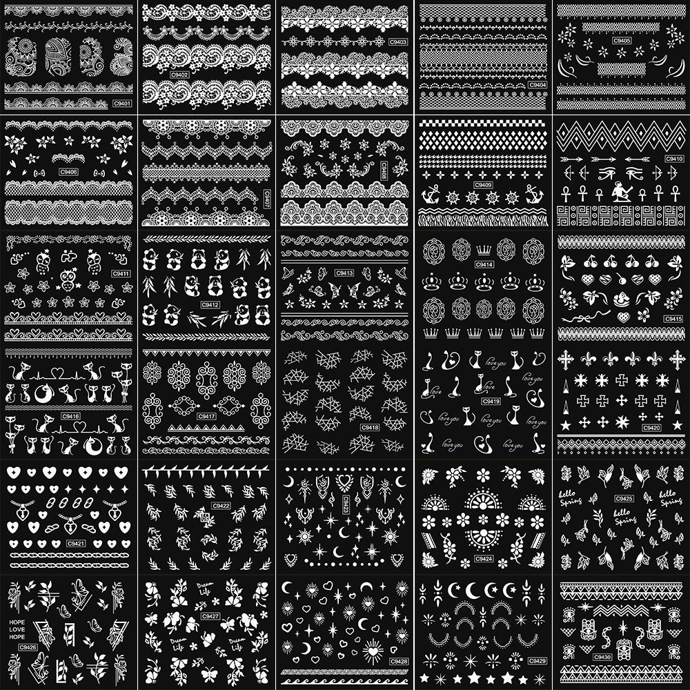 Creative Nail Art Sticker Collection