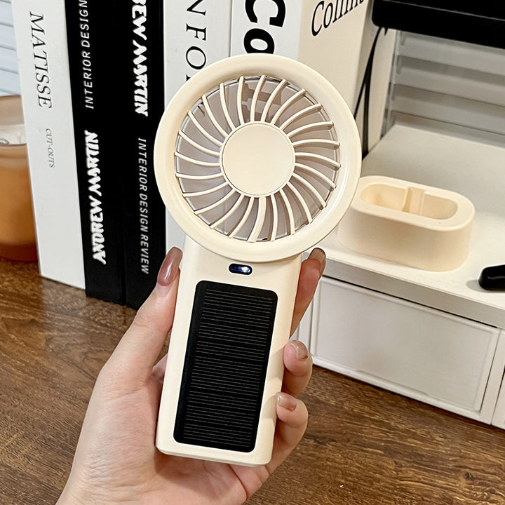 Unisex compact rechargeable table and hand fan with charging station Kalsten
