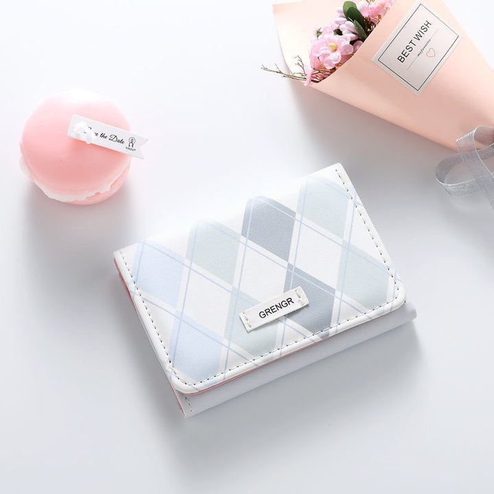 Elegant Plaid Pattern Card Holder Kalsten