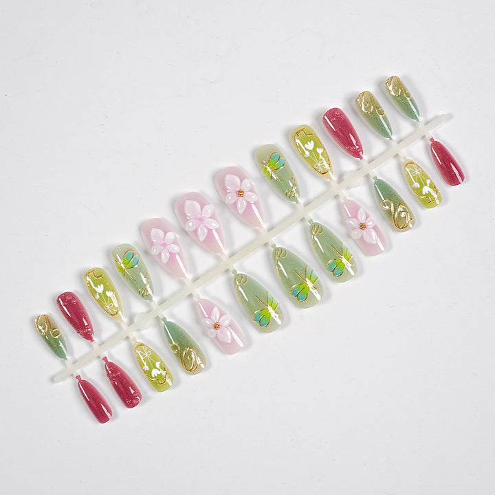 Artistic Press-On Nail Art Kit
