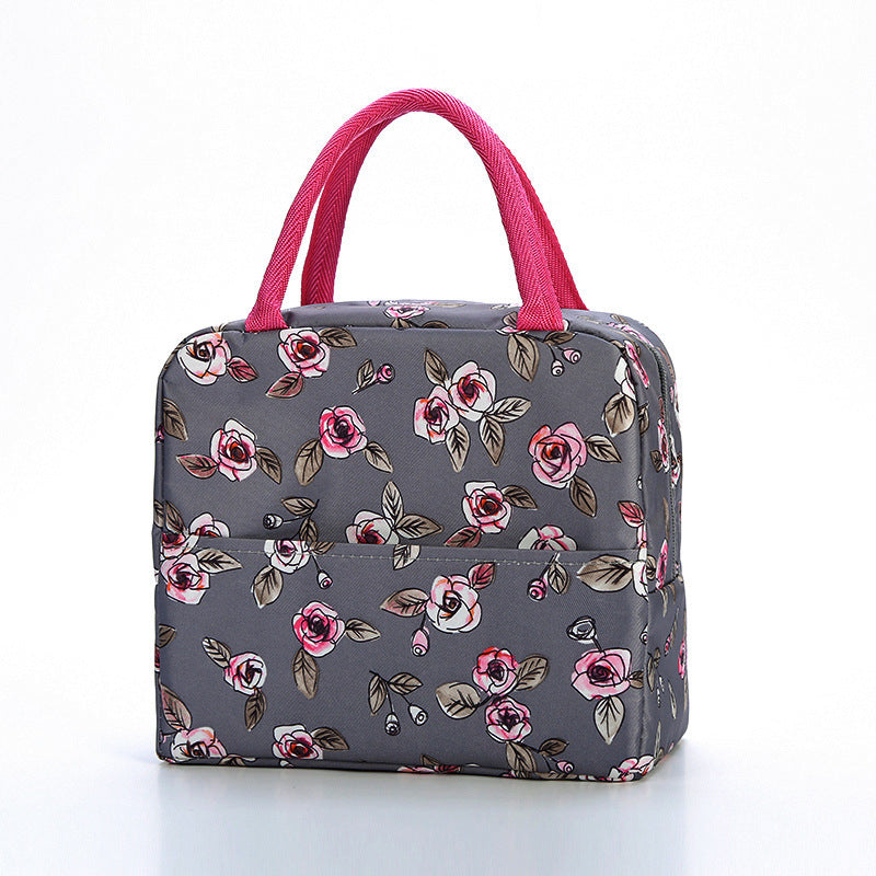 Insulated Flamingo Print Lunch Cooler Bag Kalsten