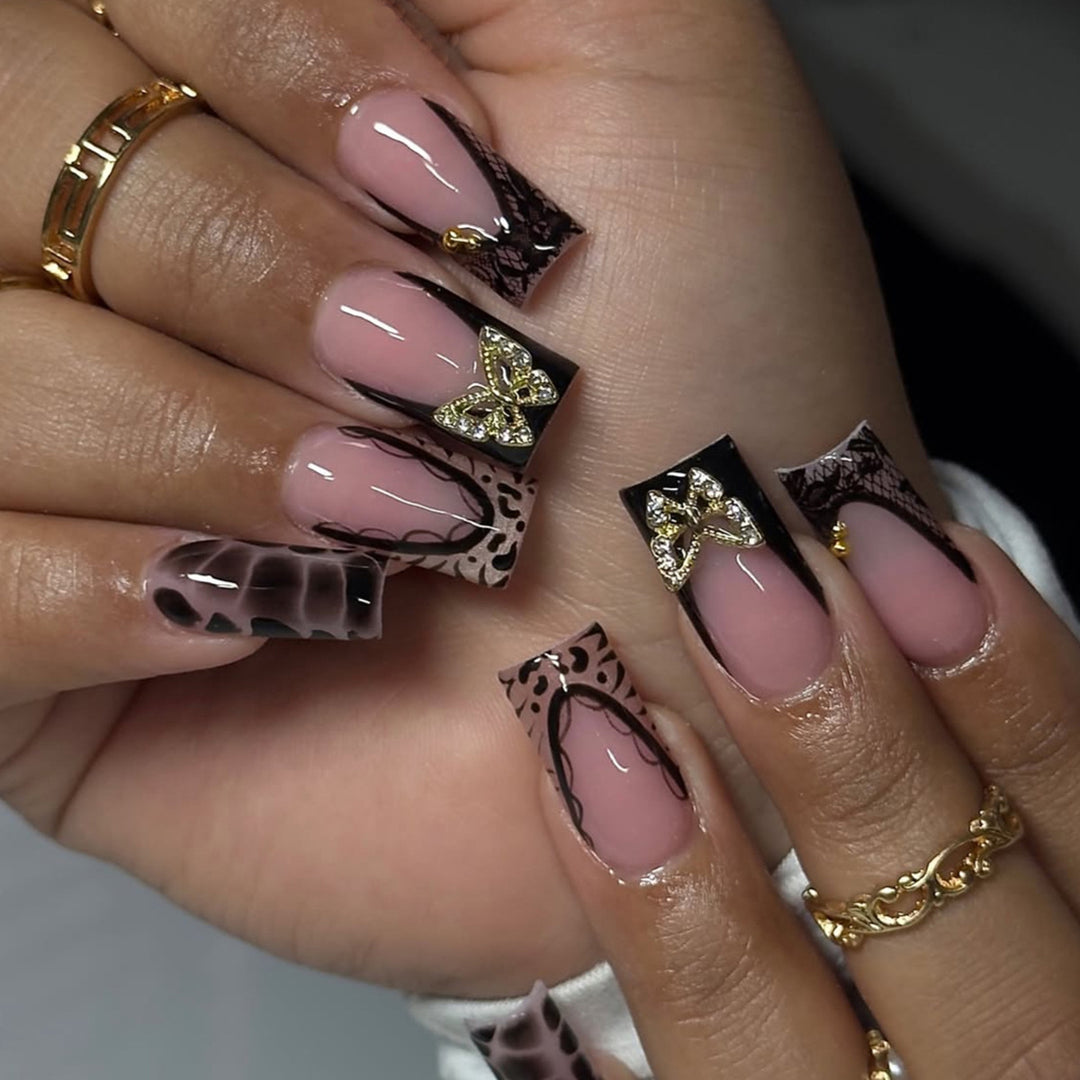 Luxurious 3D Gradient Nail Art Extensions Kalsten