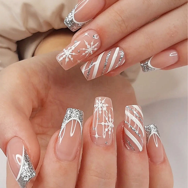 Festive Snowflake Nail Art Set Kalsten