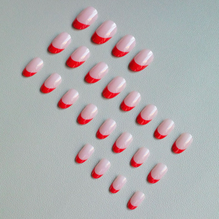 Elegant French Tip Nail Art Set