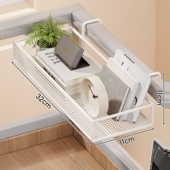 Mesh Hanging Bed-Rail Storage Organizer Basket