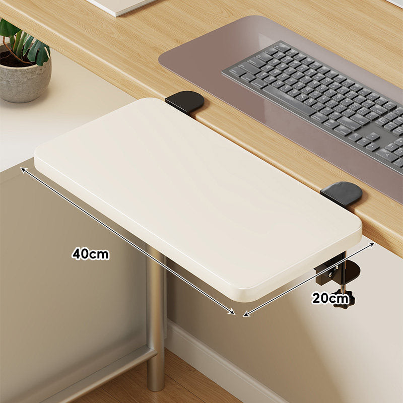 Under-Desk Sliding Keyboard Tray and Desk Extender with Smooth Glide Mount