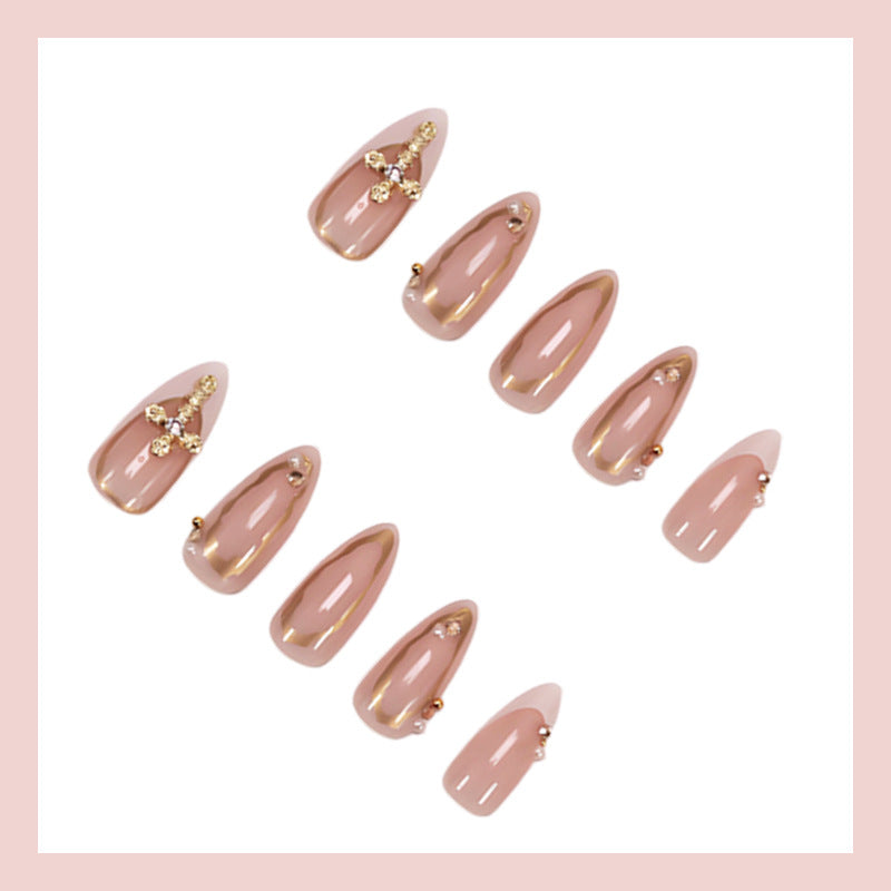 Acrylic nail set with luxurious glitter and elegant shapes Kalsten