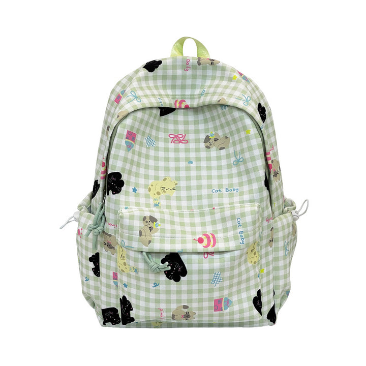 Playful Character Patterned Backpack Kalsten