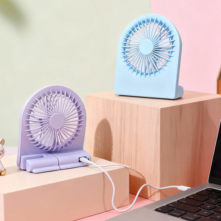 Women's portable USB fan with versatile tilt mechanism Kalsten