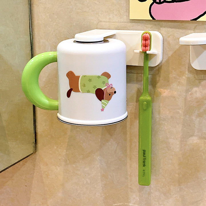 Wall-mounted toothbrush holder with cute dog design Kalsten