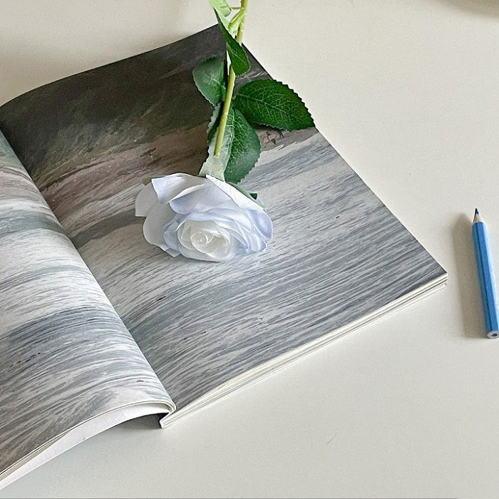 Elegant Decorative Floral Book Decor