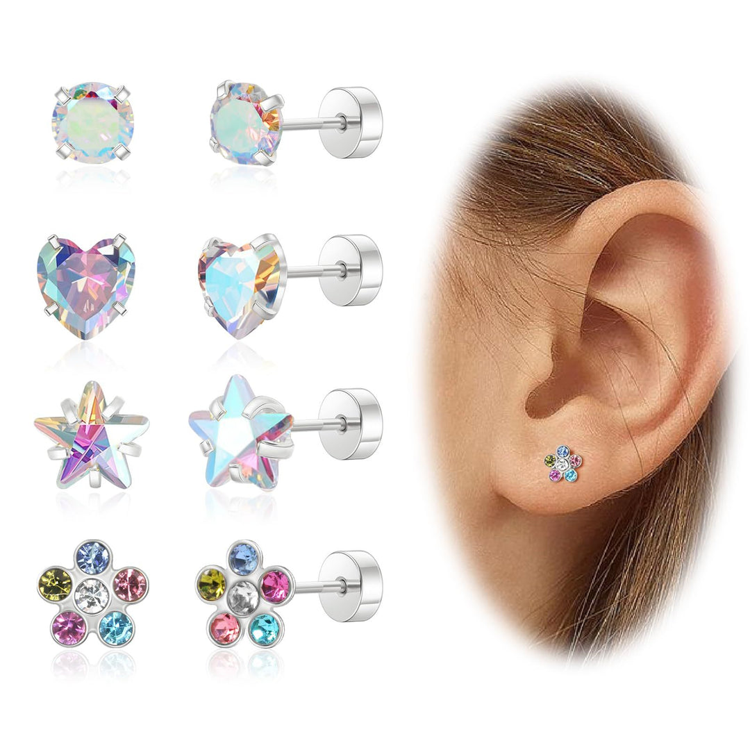 Gemstone Stud Earring Set Kalsten