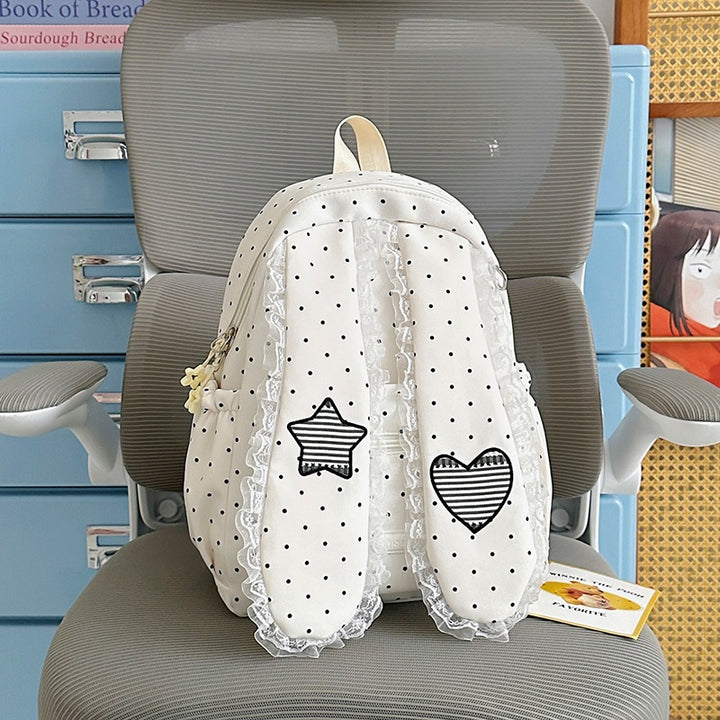 Cute Bunny-Ear Drawstring Backpack Kalsten
