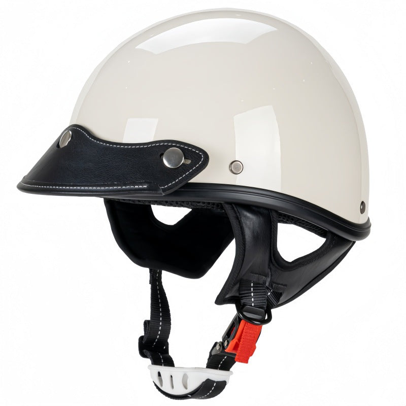 Retro Open-Face Motorcycle Helmet with Visor Kalsten
