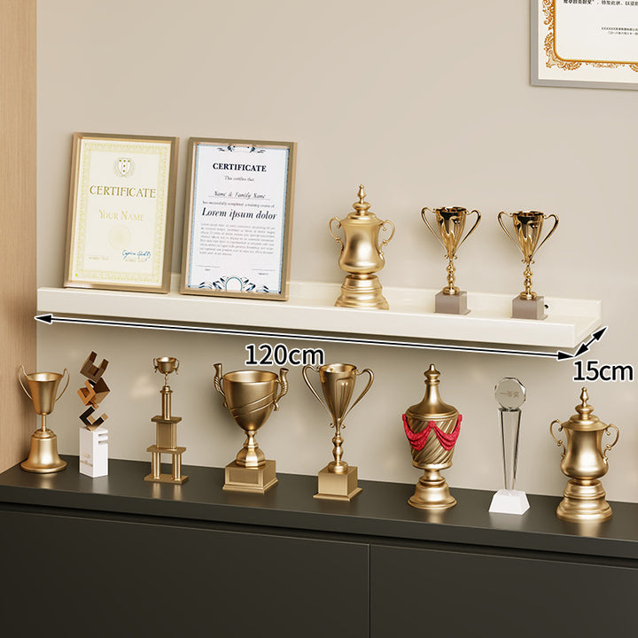Wall-Mounted Floating Display Shelf Lacquered High-Gloss MDF