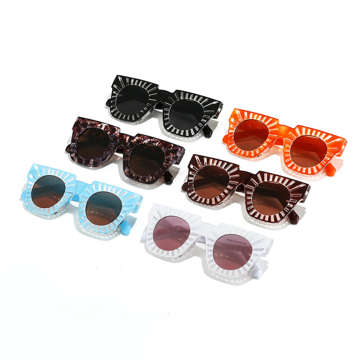 Ladies Fashion Sunglasses with Creative Geometric Frame Kalsten