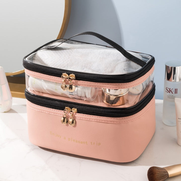 Transparent Dual-Layer Cosmetic Organizer Kalsten