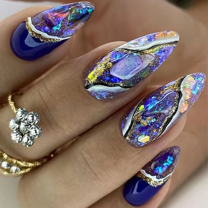 Glamorous Glitter Ombre Nail Enhancements Kalsten