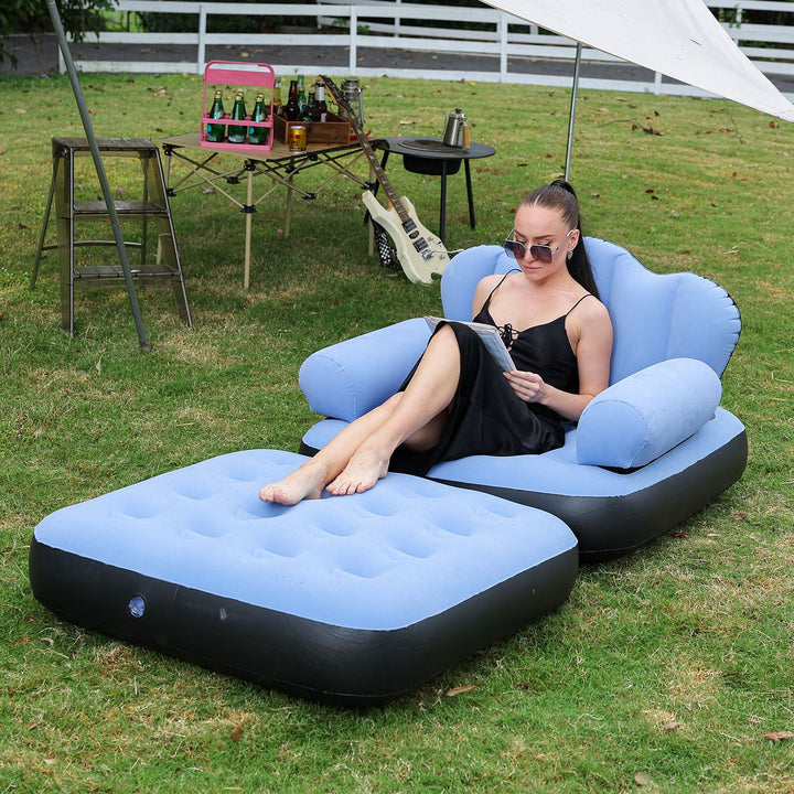 Women Inflatable Comfort Sofa with Ergonomic Backrest Kalsten