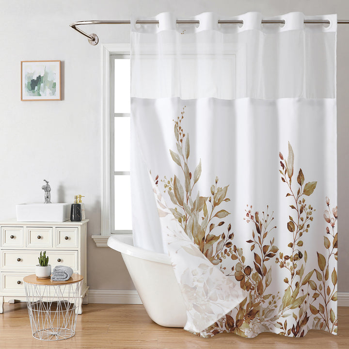 Botanical Floral Shower Curtain Kalsten