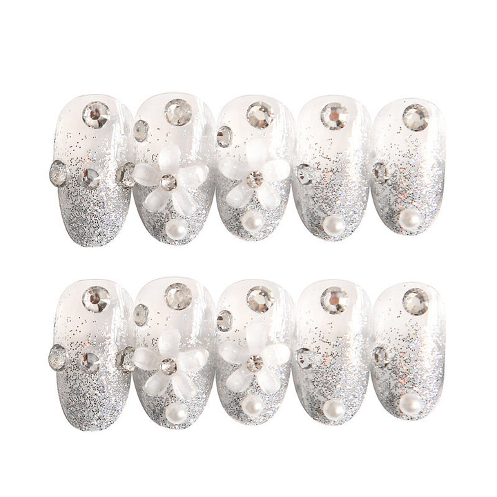 Glamorous Decorative Press-On Nail Art