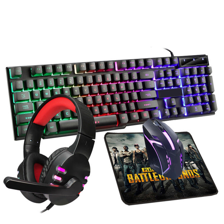 Gaming Headset, Keyboard, Mouse and Mouse Pad Set Kalsten